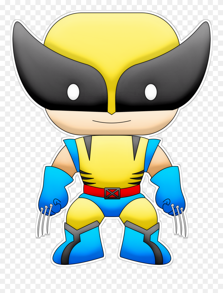 Clipart Reading Hero - Wolverine Baby Png Transparent Png