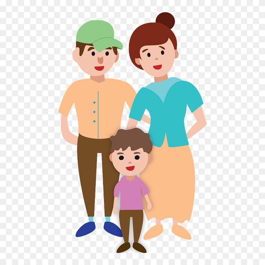 Family Clipart - Keluarga Kartun - Png Download