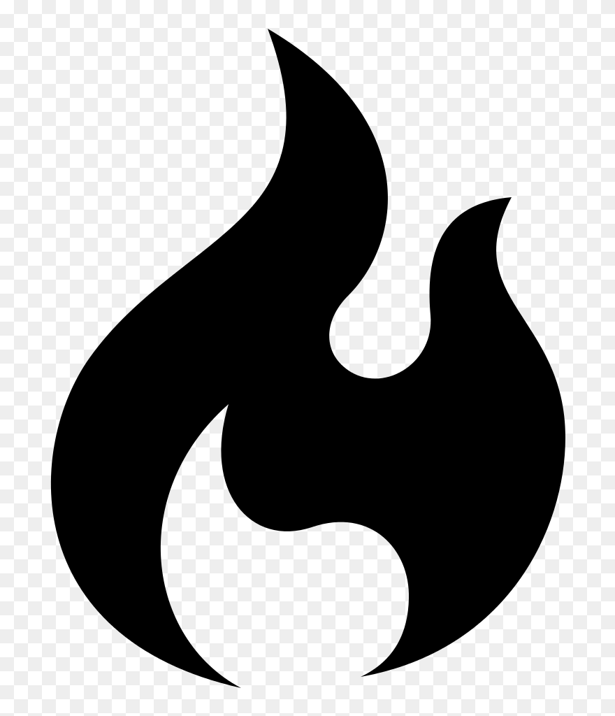 Transparent Fire Clipart - Transparent Black Fire Png