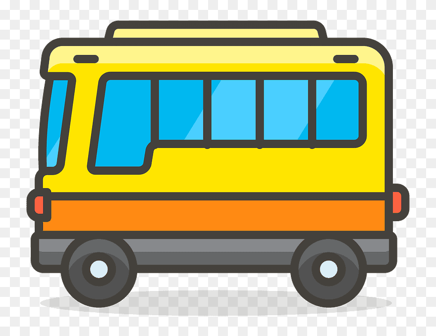 Bus Emoji Clipart - Emoji Bus Png Transparent Png