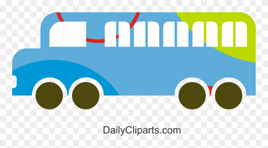 School Bus Cartoon Clipart Download Free - Circle - Png Download