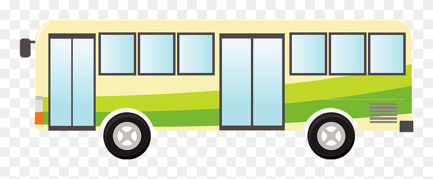 Bus Car Clipart - Commercial Vehicle - Png Download