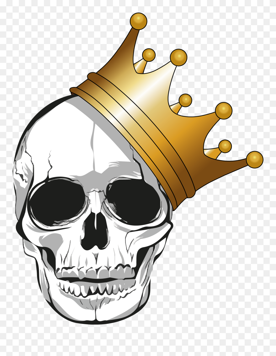 Paper Skull Clip Art - Transparent Background Skull Clipart - Png Download