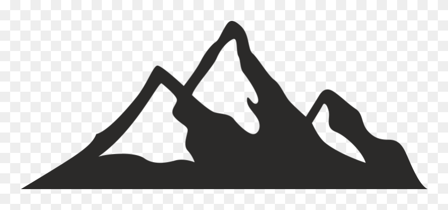 Portable Network Graphics Clip Art Silhouette Image - Mountain Logo Transparent Background - Png Download