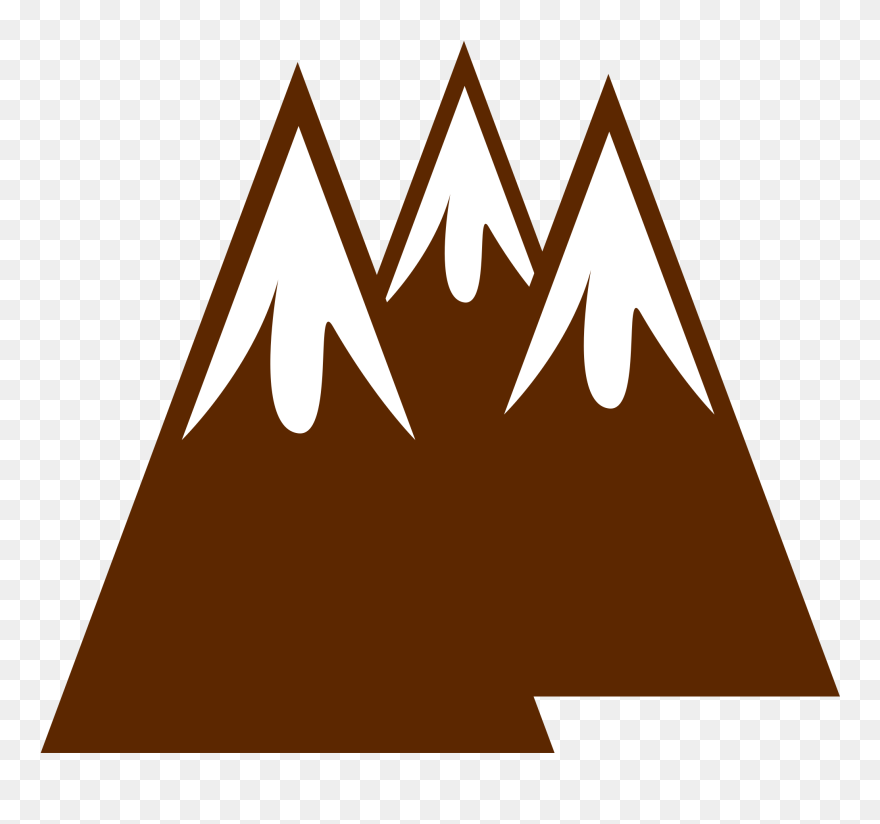 Clipart Mountains - Black And White Mountain Hill Clipart - Png Download
