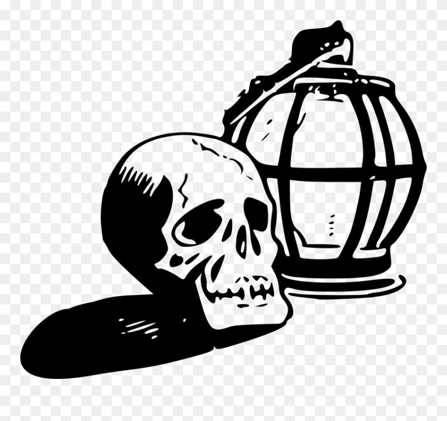 Skeleton Head Clipart Paper Skull - Clip Art - Png Download