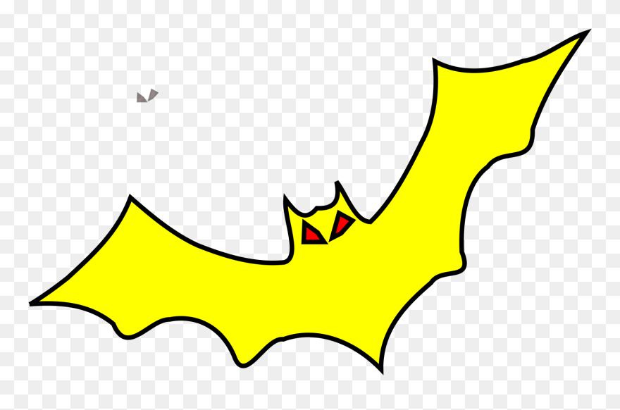 Yellow Bat Clip Art - Png Download