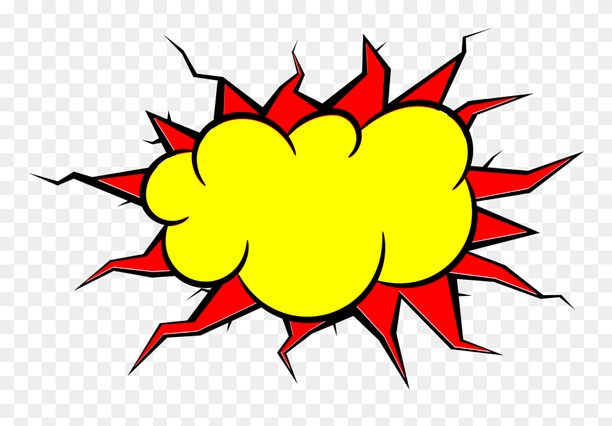 Comics Explosion Clip Art - Vector Comic Bubble Png Transparent Png