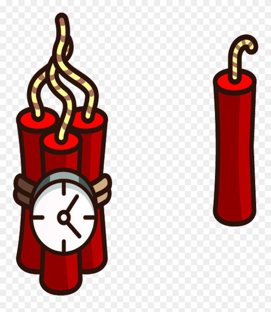 Clipart Royalty Free Stock Dynamite Explosion Cartoon - Red Bomb Cartoon Png Transparent Png