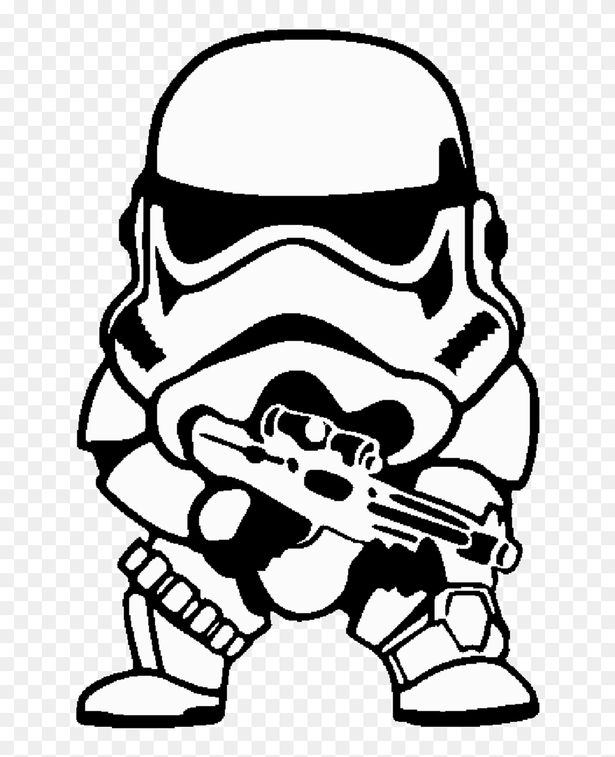 Star Wars Trooper Png - Star Wars Stormtrooper Drawing Clipart