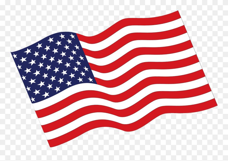 Flag Of The United States Clip Art - Vector American Flag Png Transparent Png