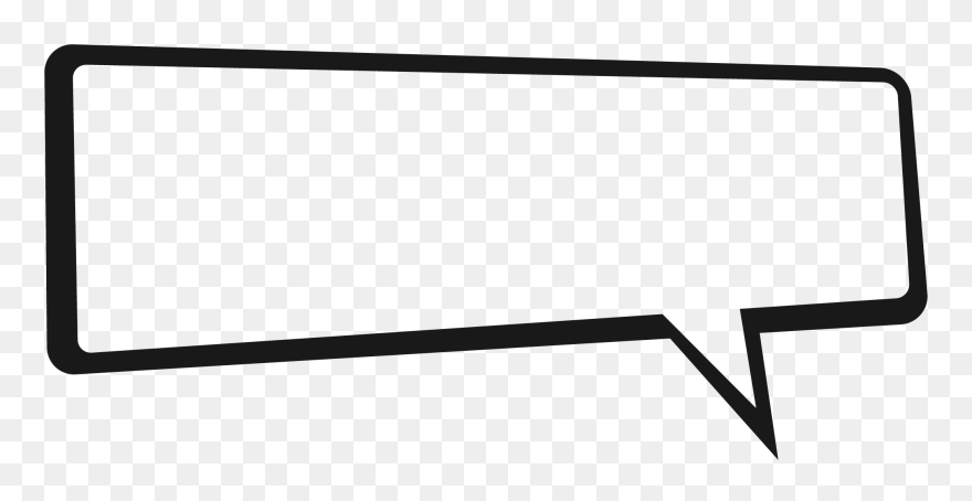 Speech Balloon Clip Art - Long Speech Bubble Png Transparent Png