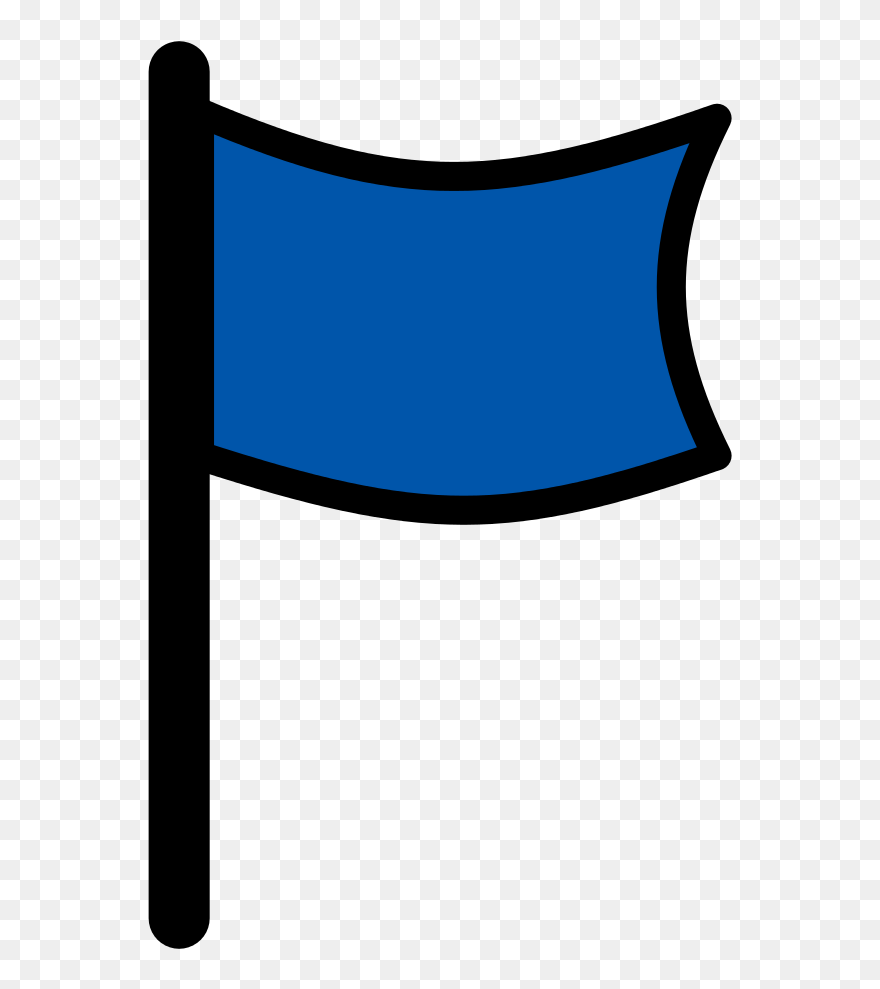 Flag Icon Darkblue - Transparent Background Red Flag Icon Clipart