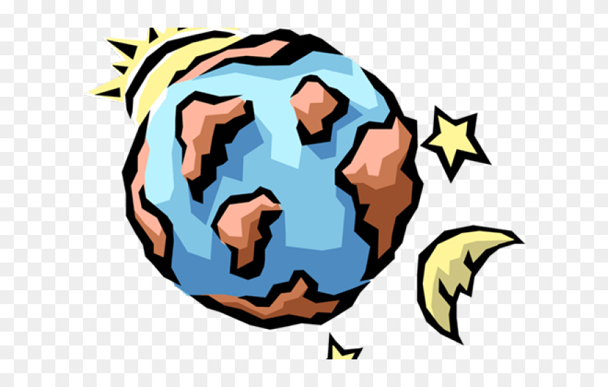 Transparent Shelf Clipart Vector - Earth Sun And Moon - Png Download