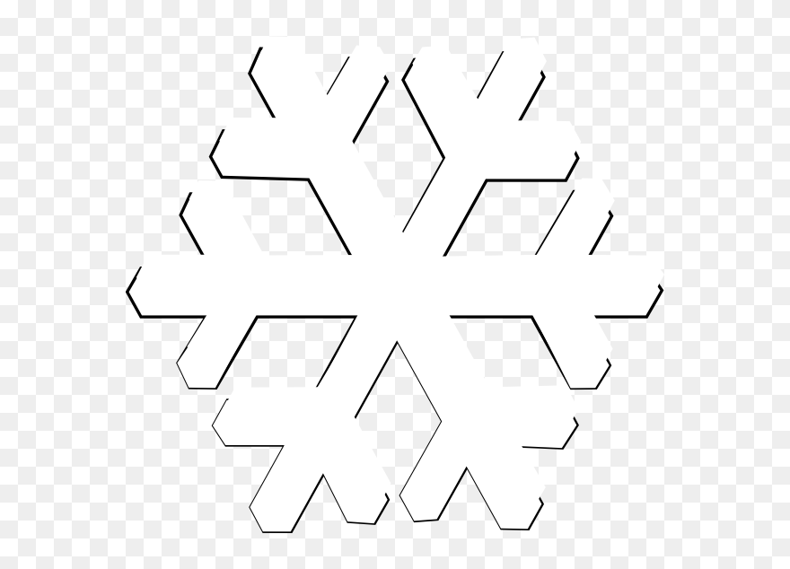 Transparent Background White Snowflake Clipart Transparent - White Snowflake Transparent Clipart - Png Download