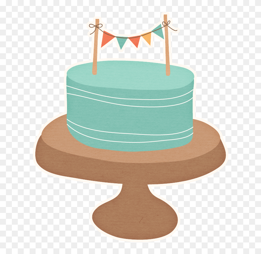 Snowflake Clipart Cake - Cake Stand Cartoon Png Transparent Png