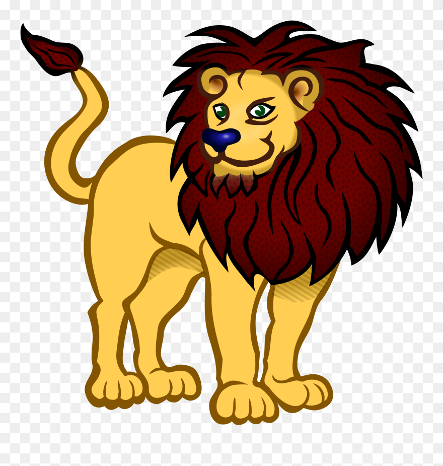 Transparent Angry Lion Clipart - Lion Clipart Png