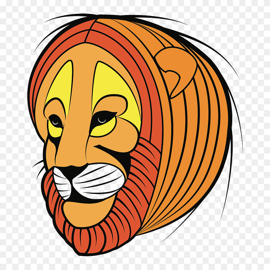Lion Head Clipart - Png Download