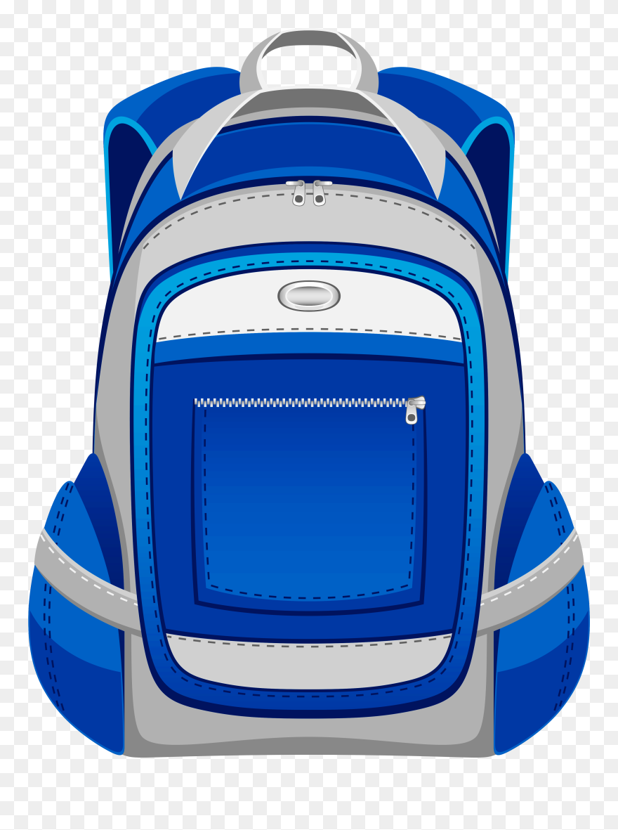 Backpack Clipart High School - Transparent Background Backpack Clipart - Png Download