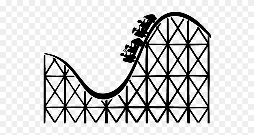 Rollercoaster Clipart Transparent Background, Picture - Roller Coaster Clipart - Png Download