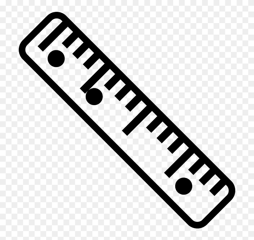 Straight Ruler Emoji Clipart - Vector Graphics - Png Download