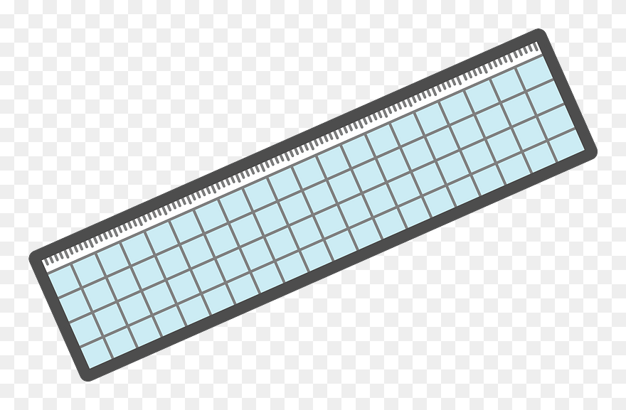 Ruler Clipart - Computer Keyboard - Png Download