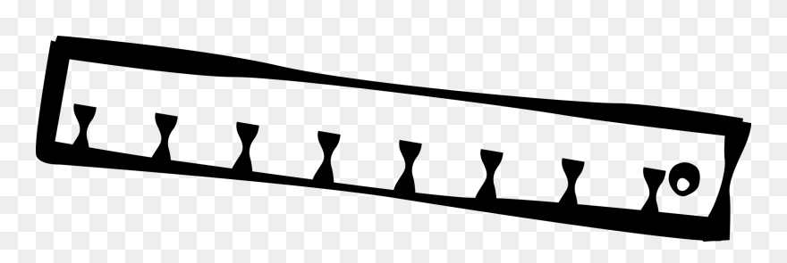 Vector Illustration Of Ruler Rule Or Line Gauge- Clipart