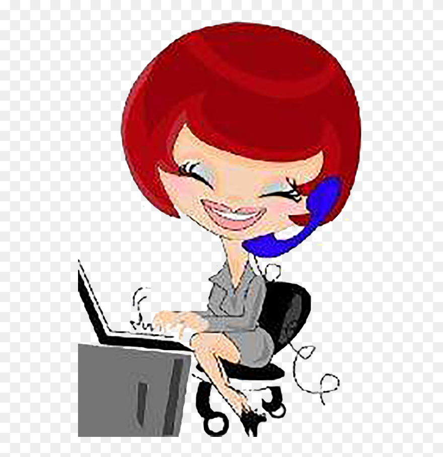 Secretary Female Clip Art - Clip Art - Png Download