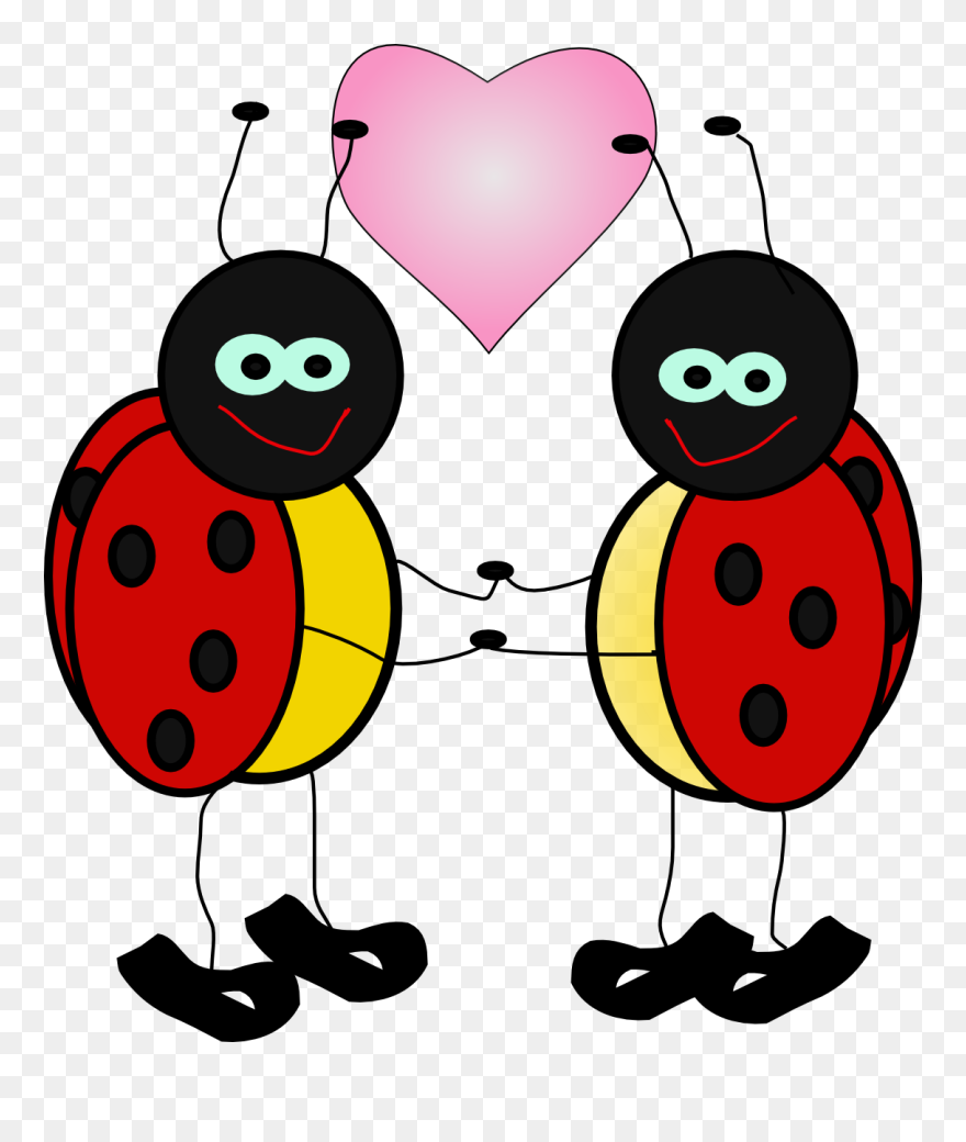 February Clipart Love Bug, February Love Bug Transparent - Clip Art Animated - Png Download