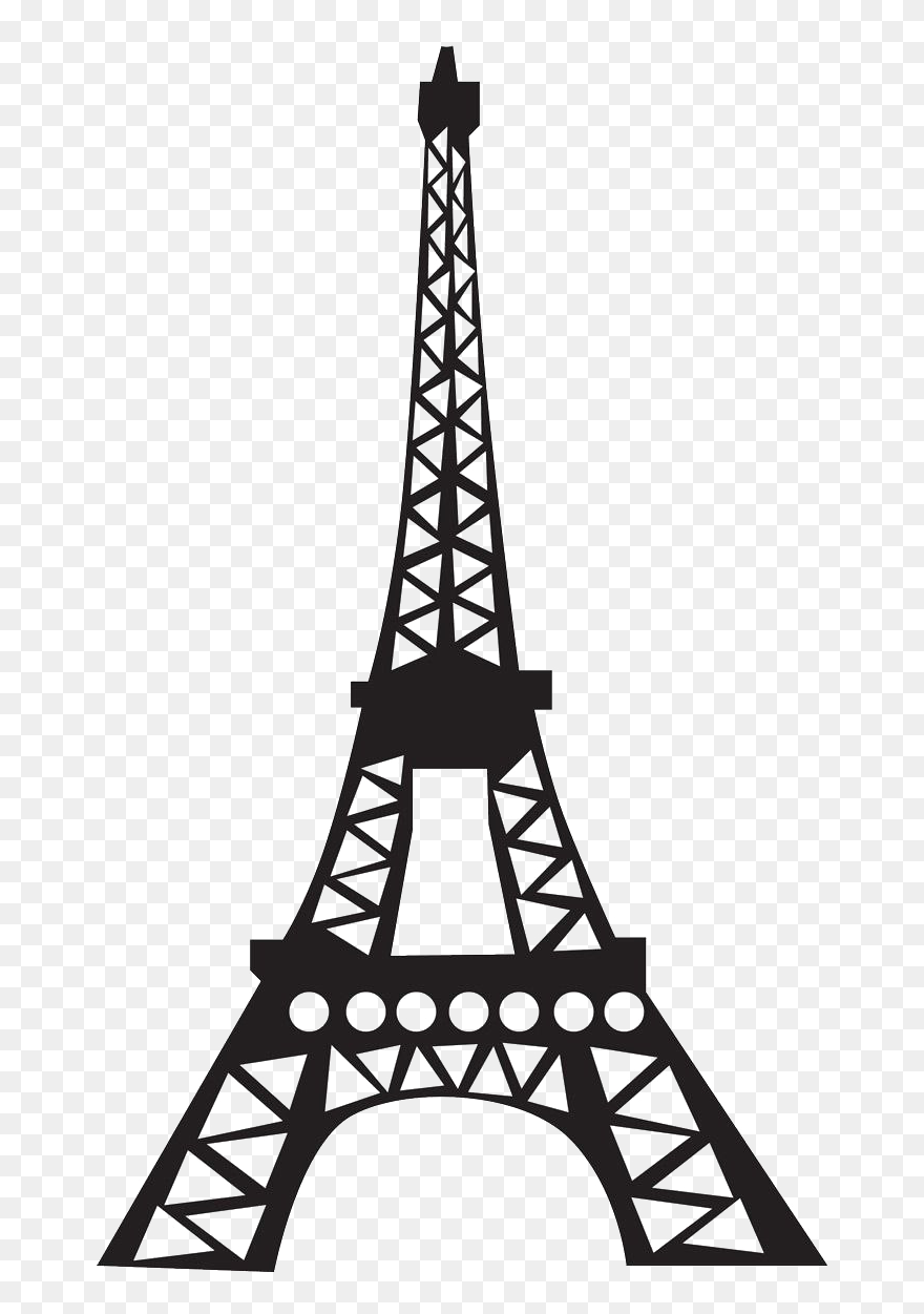 Eiffel Tower Silhouette Png High-quality Image - Urkiola Natural Park Clipart