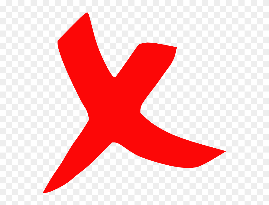 Free Red X Mark Transparent Background, Download Free - Symbol Transparent Background Red Cross Clipart