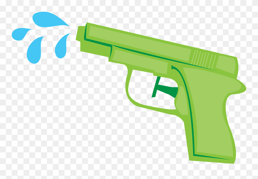 Transparent Squirt Clipart - Water Gun Clip Art - Png Download