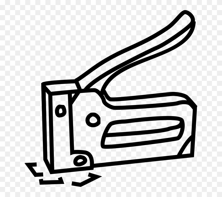 Transparent Stapler Clipart - Staple Gun Clip Art - Png Download