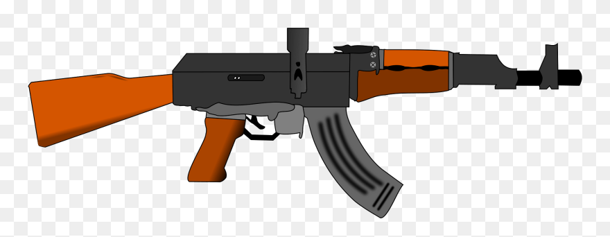 Ak47 Gun Clip Art - Ak 47 Clipart - Png Download