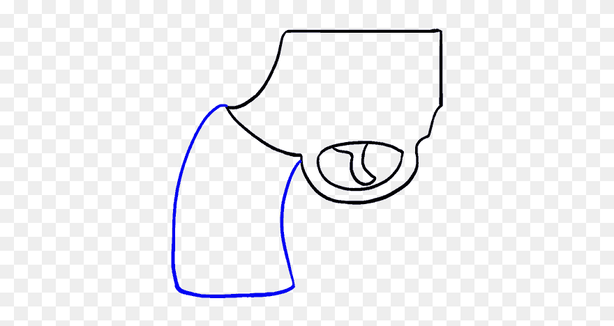 Shooting Clipart Easy - Draw A Cartoon Gun - Png Download