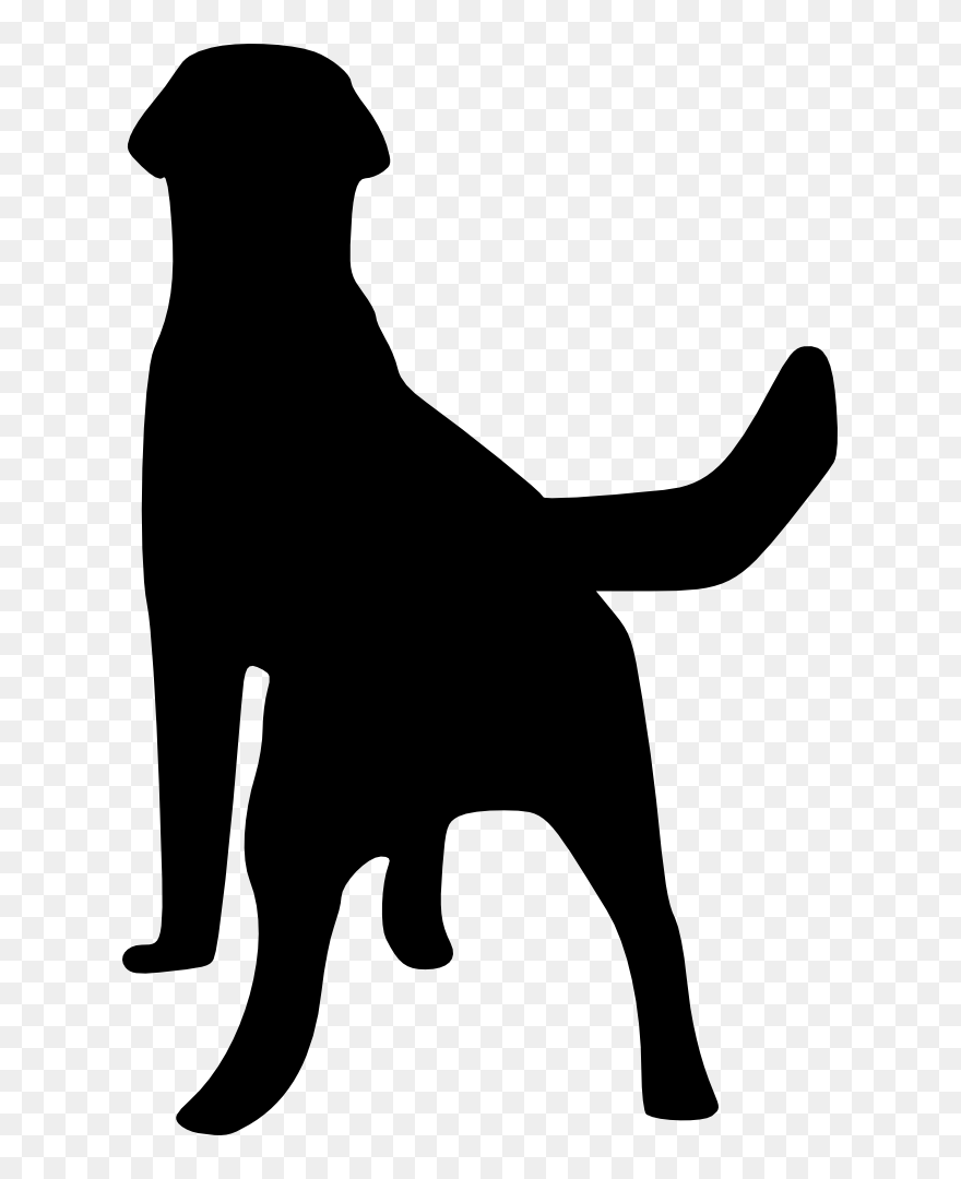 Labrador Retriever Puppy Dog Breed Dogo Argentino Clip - Back Of Labrador Silhouette - Png Download