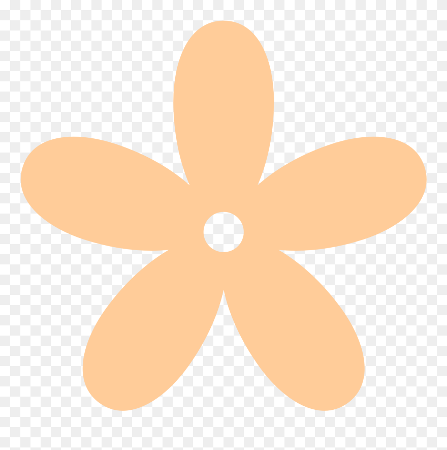 Peach Flower Clipart , Png Download - Circle Transparent Png