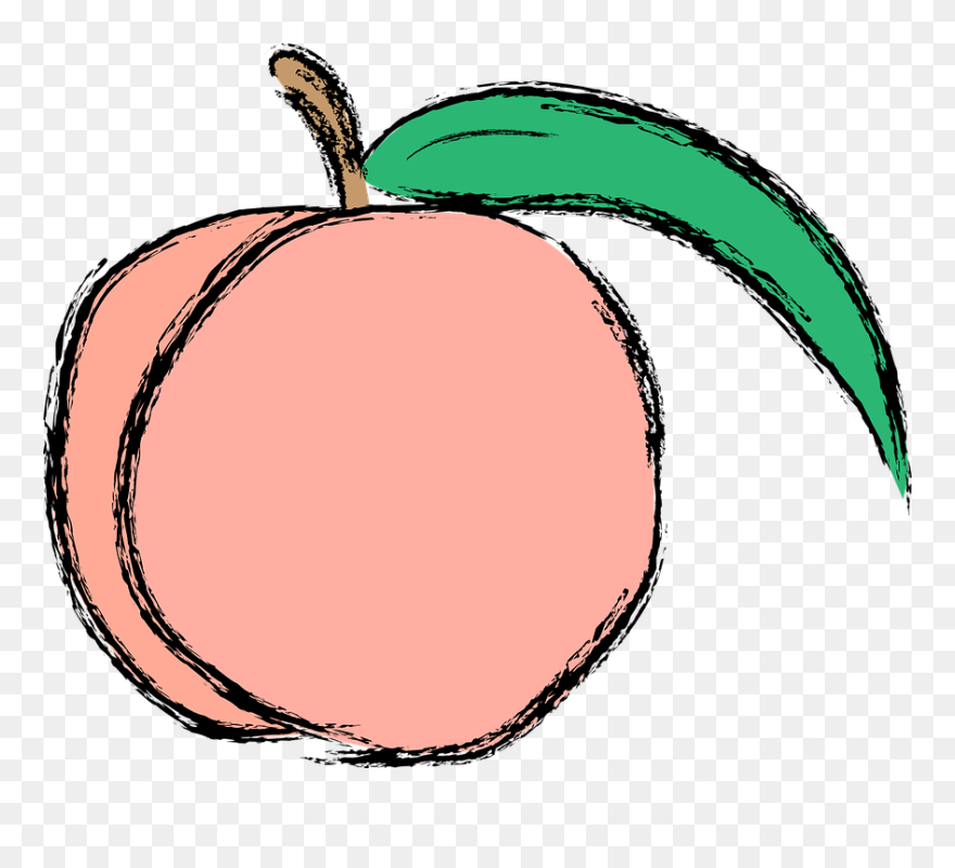 Peach Clipart Vector - Georgia On My Mind Png Transparent Png