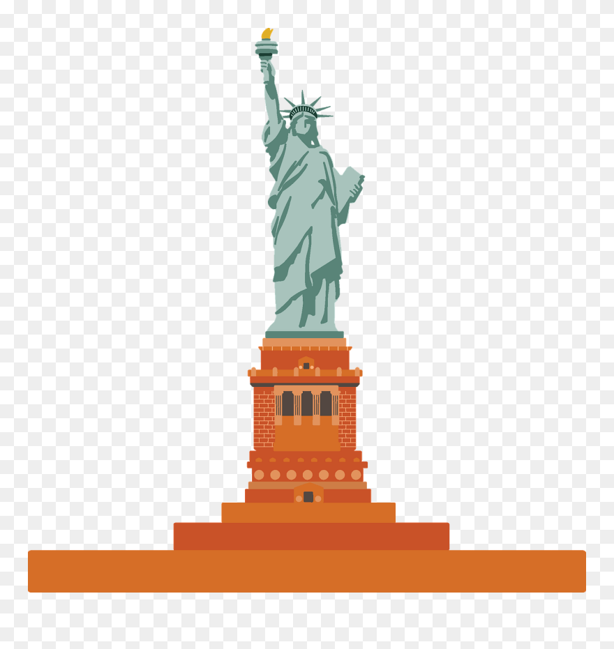 Statue Of Liberty Clipart - Statue Of Liberty National Monument - Png Download