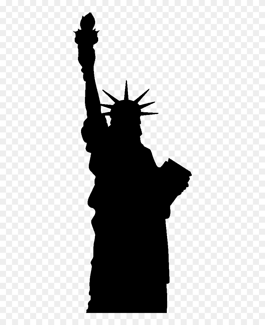 Statue Of Liberty Silhouette Statue Of Freedom - Statue Of Liberty Shape Clipart