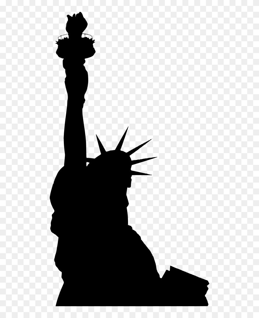 Statue Of Liberty - Statue Of Liberty Silhouettes Clipart