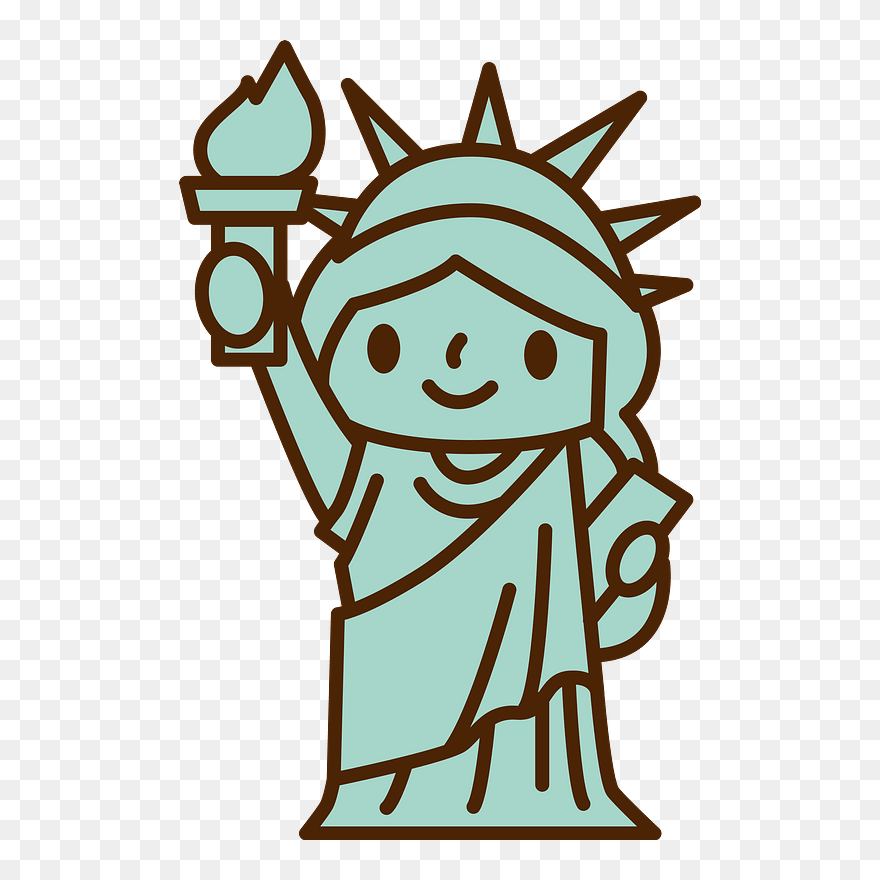 Statue Of Liberty Clipart - Estatua De La Libertad Dibujo - Png Download