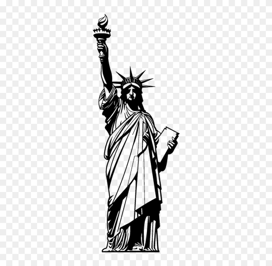 Statue Of Liberty Monument Clip Art - Clip Art Statue Of Liberty - Png Download