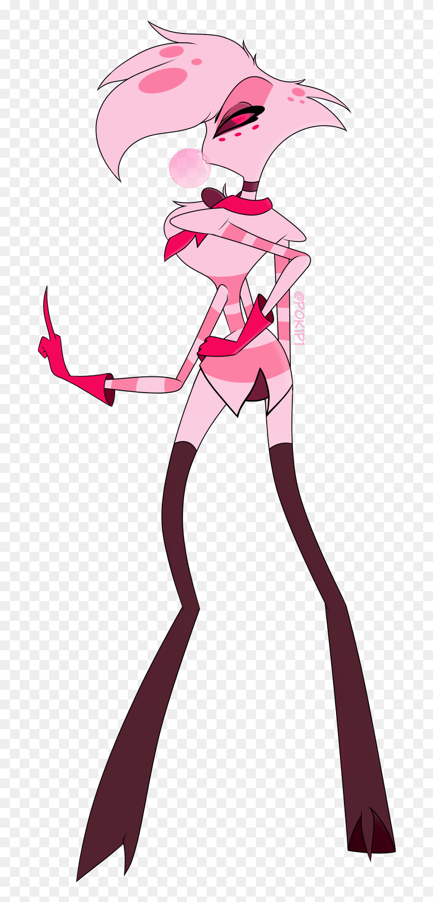 Transparent Butt Clip Art - Angel Dust Hazbin Hotel - Png Download