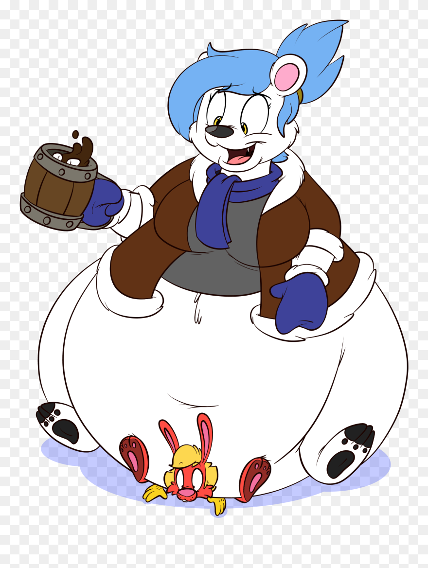 Transparent Polar Bear Clip Art - Polar Bear Cubon Butt - Png Download