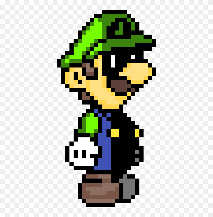 Pixel Art Mario Peach Toad Et Luigi - Paper Mario Pixel Art Clipart