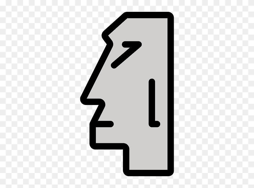 Moai Emoji Clipart - Png Download