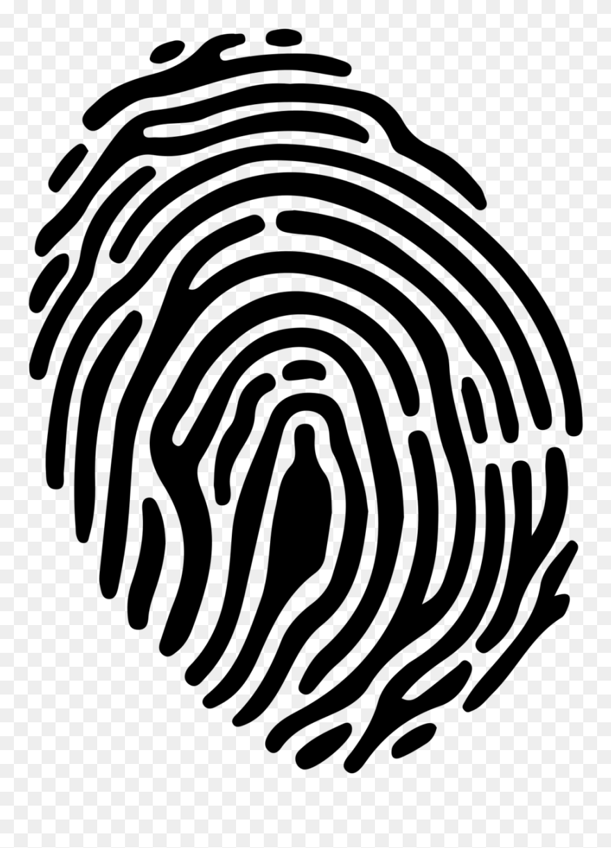 Fingerprint Shape Clip Art - Finger Print Clip Art - Png Download