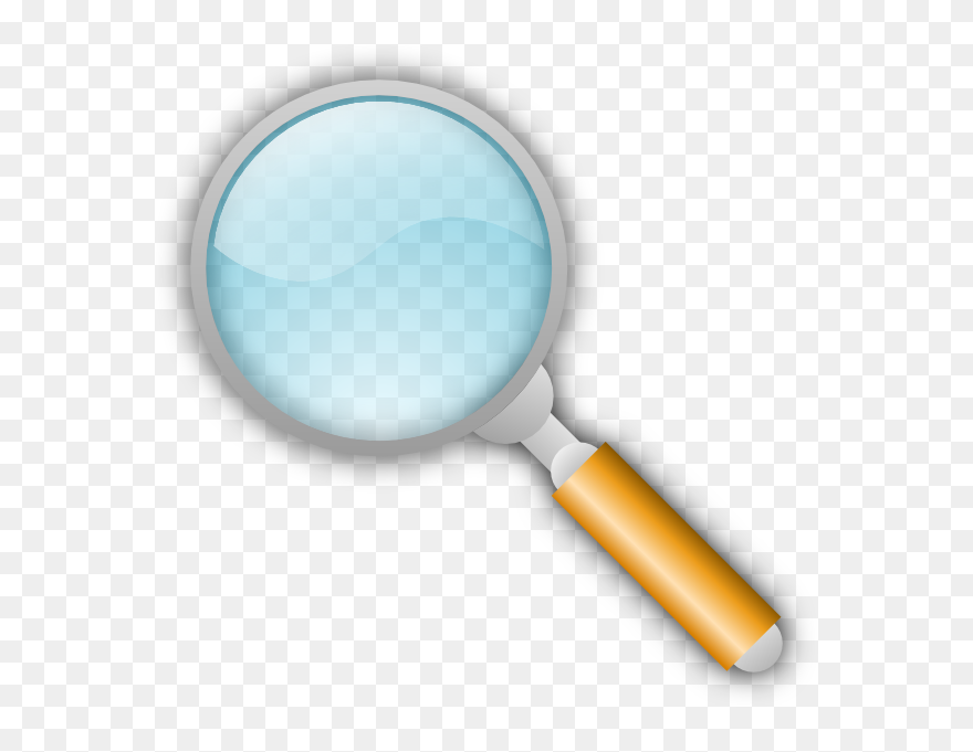 Magnifying Glass With Fingerprints Clipart