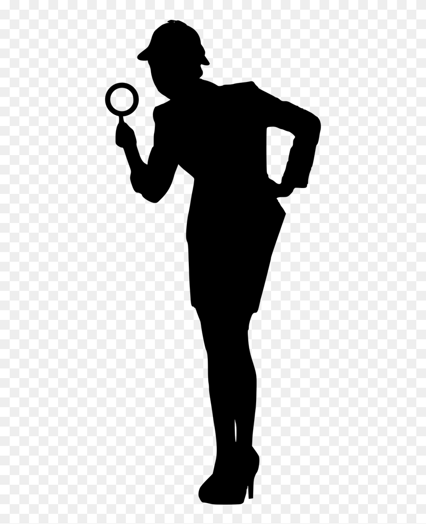 Audit Investigation Searching - Detective Silhouette Transparent Background Clipart